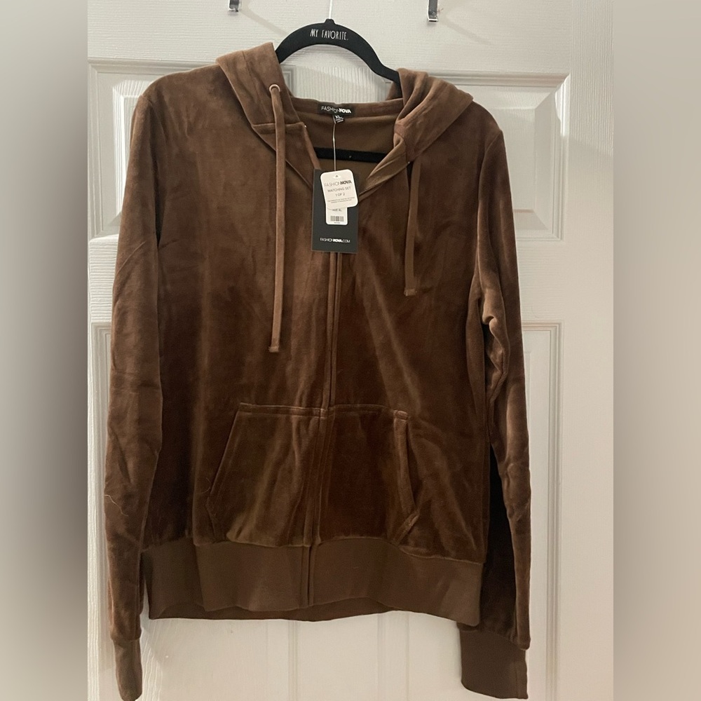 Fashion nova velour track suit